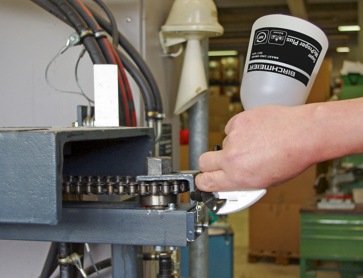 Handsprühgerät Super McProper Plus 360° von Birchmeier für mineralölbasierende Lösungsmittel und Multifunktionsöle